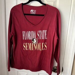Russell Athletic Maroon Florida State Seminoles Long Sleeve Shirt